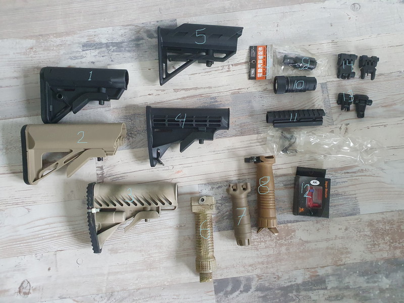 Image 1 for Diverse Stocks Grips Flash Hider Sights AK-47 AK- 74 M4