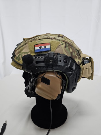 Bild 2 für Volledig headgear set met Dual-PTT, Zo goed als nieuw!