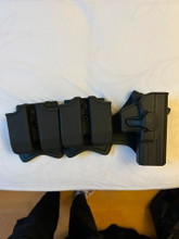 Afbeelding van Ammomax holster glock 19x + mag houders