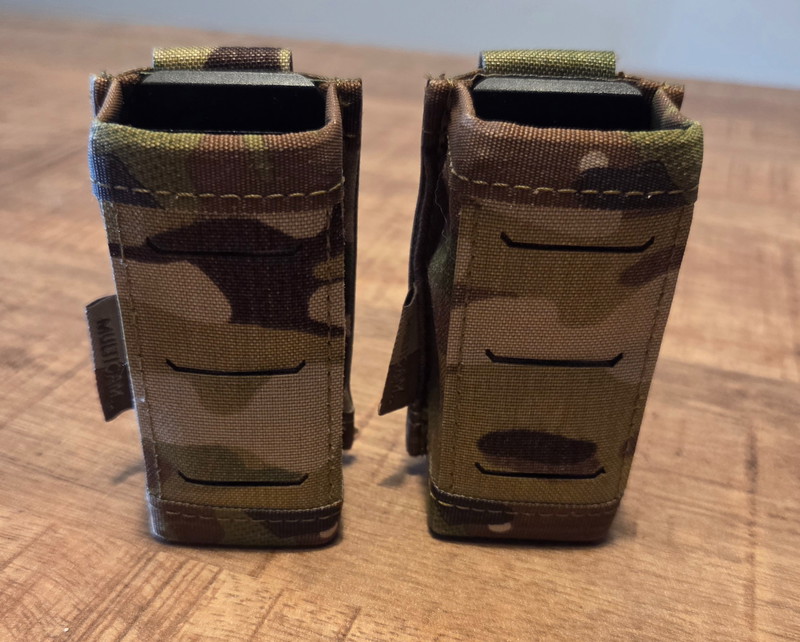 Image 1 pour Warrior Assault Single Snap Mag Pouch 9mm Short Multicam 2X