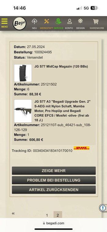 Bild 3 für Aug JG S77 A3 Begadi upgrade gen. 2