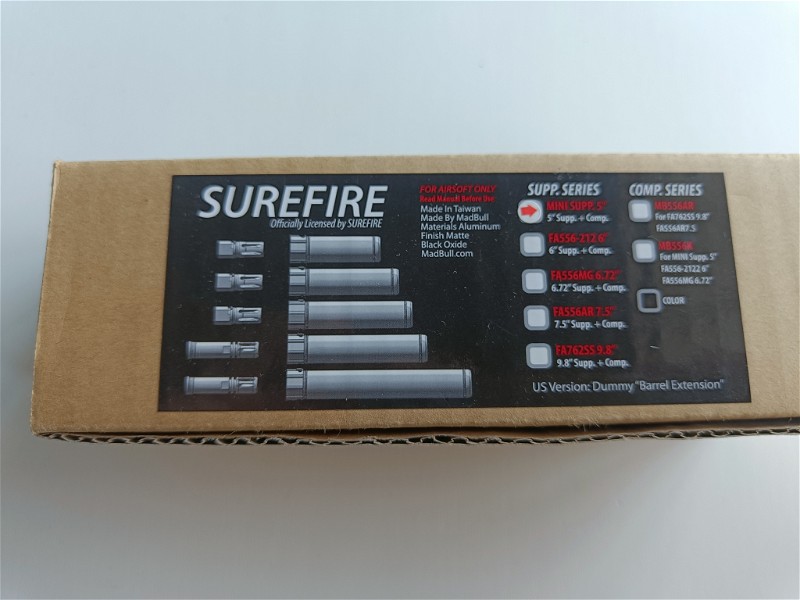 Afbeelding 1 van Surefire mini suppressor
