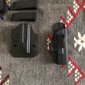 Afbeelding 4 van GLOCK 19 Threaded barrel, suppressor,  3 Magazijnen, IWB + OWB Holster, Magazijn Holster.