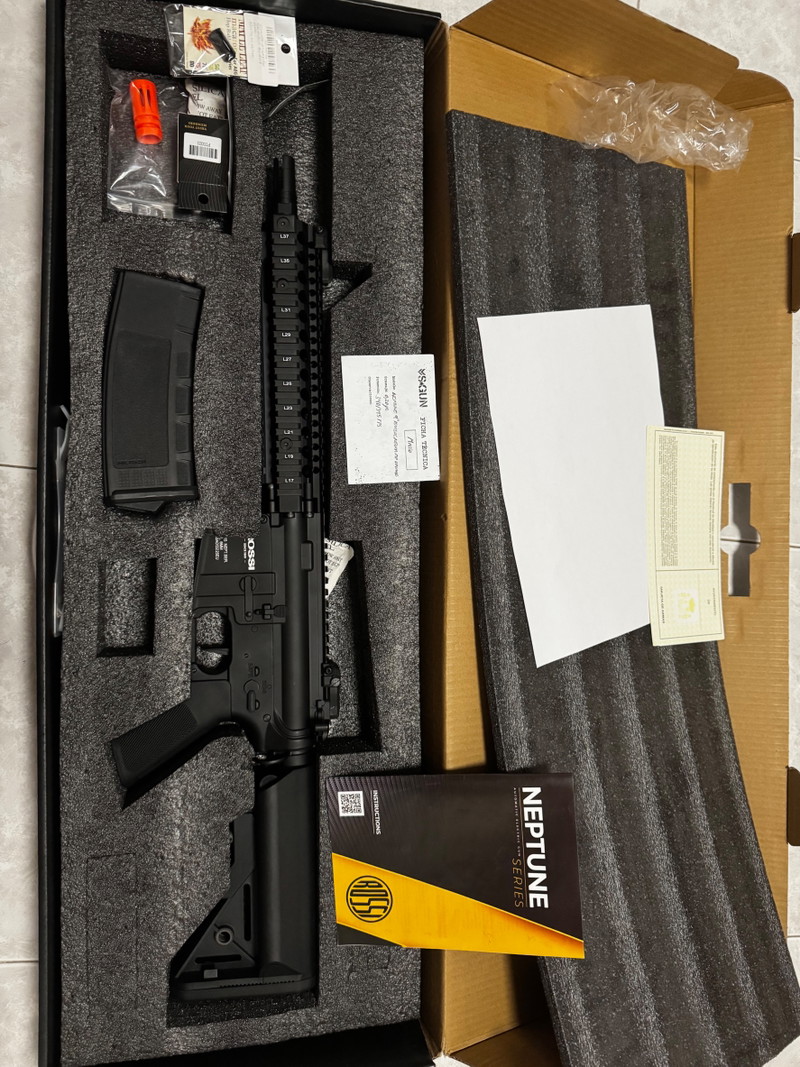 Image 1 for ROSSI MK18 NEPTUNE 9 MARSOC NEGRA MAPLE LEAF con UPGRADE GATILLO ELECTRONICO ÓPTICO
