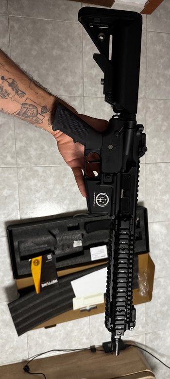 Image 2 for ROSSI MK18 NEPTUNE 9 MARSOC NEGRA MAPLE LEAF con UPGRADE GATILLO ELECTRONICO ÓPTICO
