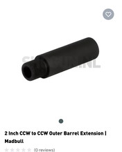 Bild für Gezocht ccw to ccw barrel extender 1 inch