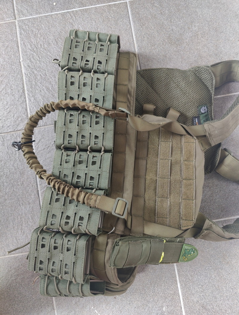 Image 1 for 101inc tactical vest met 8x open mag pouches