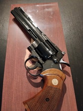 Afbeelding van UBER rare Tanaka Works Colt Python 6""Steel Finish "