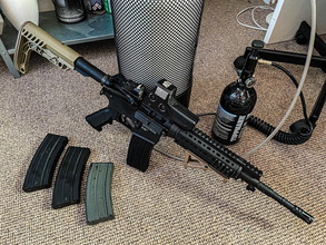 Image for Tippmann M4 carabine HPA met duikfles en magazijnen!