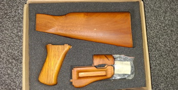 Image 2 for Ak74U houten set (echt hout)