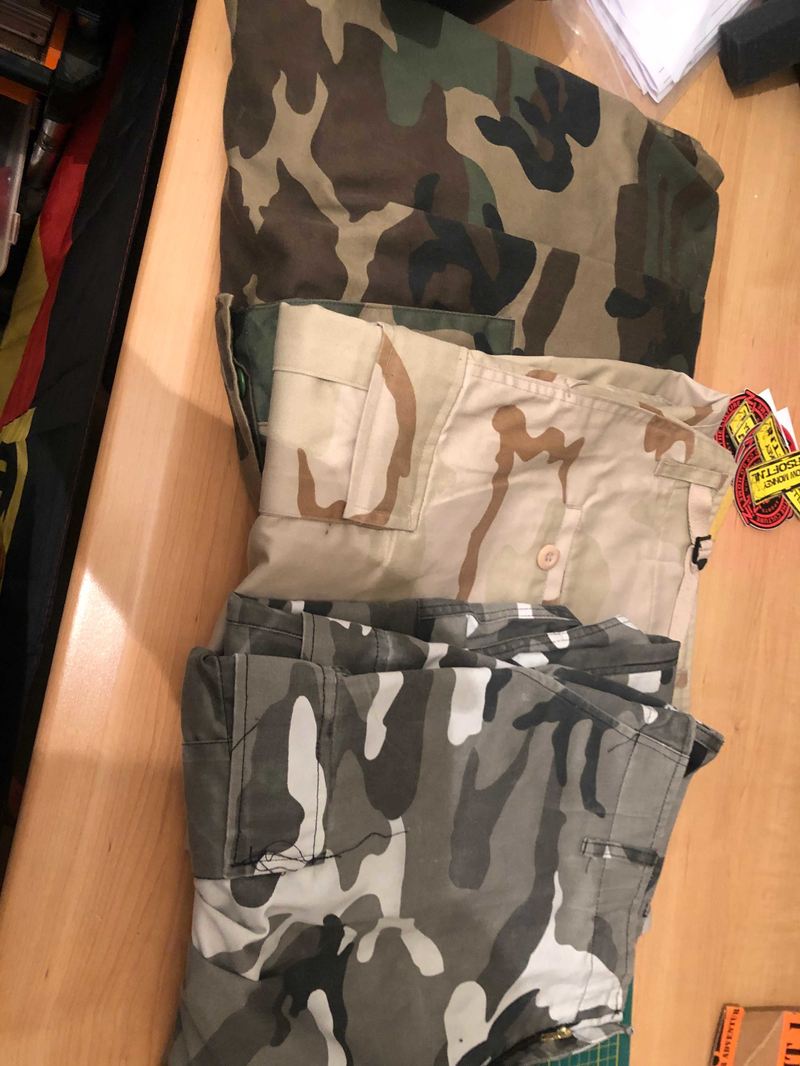 Afbeelding 1 van 3x bdu camo broeken