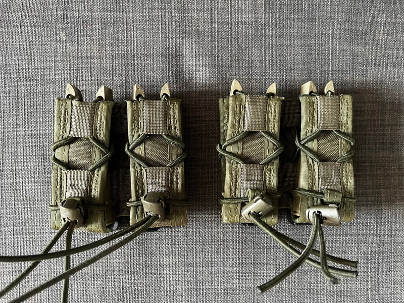 Image 1 for HSGI double pistol tacos in od green.