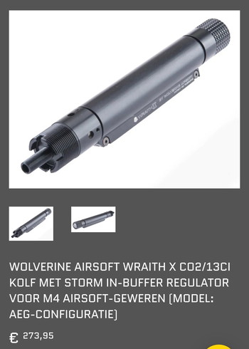 Afbeelding 7 van Wraith stock wolverine hpa co2