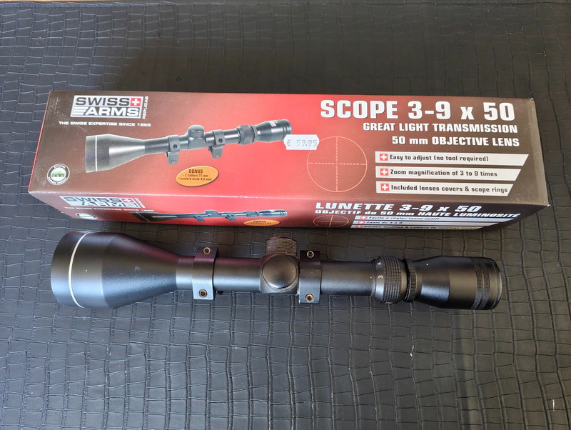 Image 1 for swiss arms 3-9x50 scope