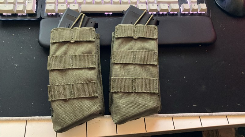 Afbeelding 1 van 2x AK 7.62mm  molle pouches in OD