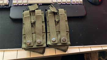 Afbeelding 2 van 2x AK 7.62mm  molle pouches in OD