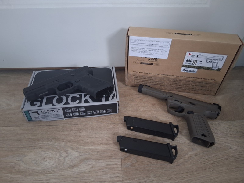 Image 1 pour Glock 17 CO2/GAS en AAP-01 FDE