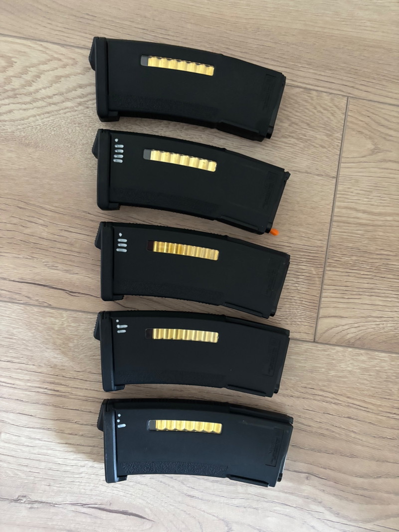 Image 1 for Set van 5x PTS EPM-MTW Mid-Cap Magazijnen (120 rds) - Zwart (Nieuw)