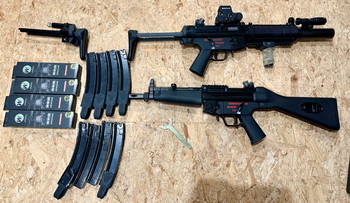 Afbeelding 3 van Lot/bundle mp5 gbbr we avec pleins de chargeurs, kit hpa etc