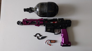 Imagen 3 de Monk M4 ESG-R Vayu Helix Purple | MAC AR7 Black Speed build full upgraded