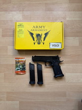 Image for Army Armament R501 Hi-Capa GBB Black + 2 Magazines + Original Box