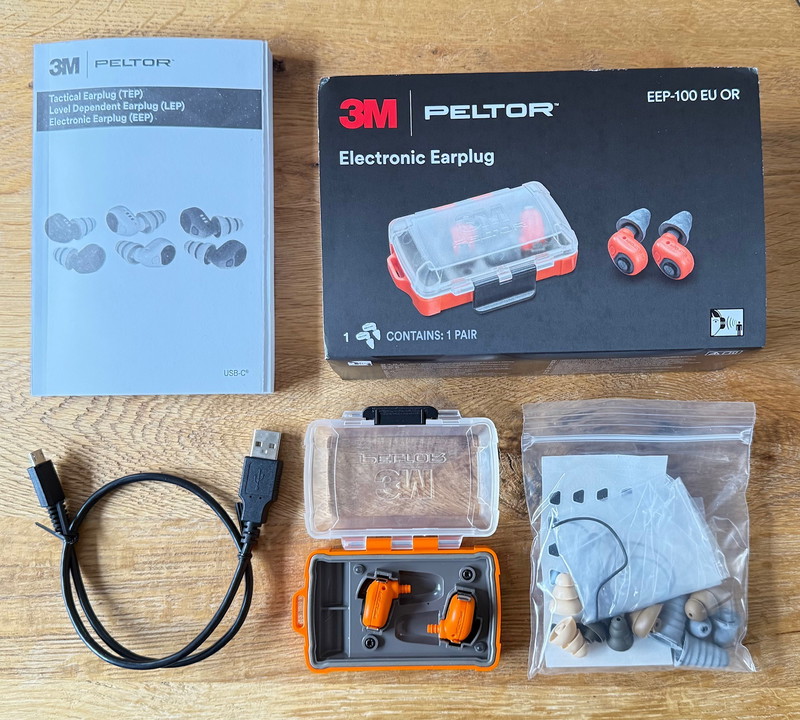 Imagen 1 de 3M Peltor Elektronische Gehörschutz / Gehörschutzstöpsel EEP-100 - Orange - Hunting / Sportschütze