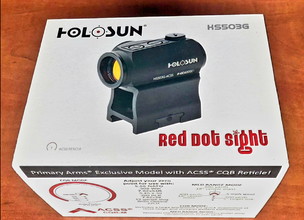 Image pour HOLOSUN HS503G Red Dot Sight ACSS Reticle