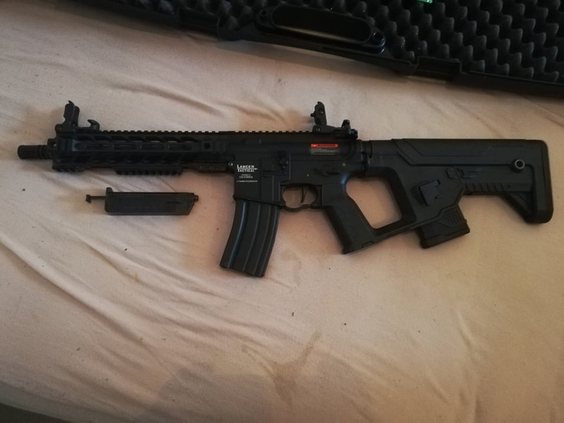 Bild 1 für Lancer Tactical LT-34 Proline GEN2 Enforcer Battle Hawk + Magpul M-Lok Aluminium Rail