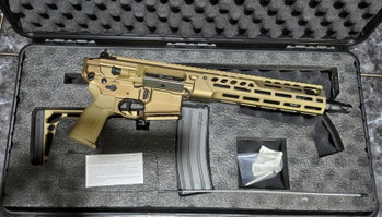 Image 3 for Salvo Precision MCX Spear 10.5 GBBR & Case V3 - FDE or BLACK  - MARKINGS POSSIBLE