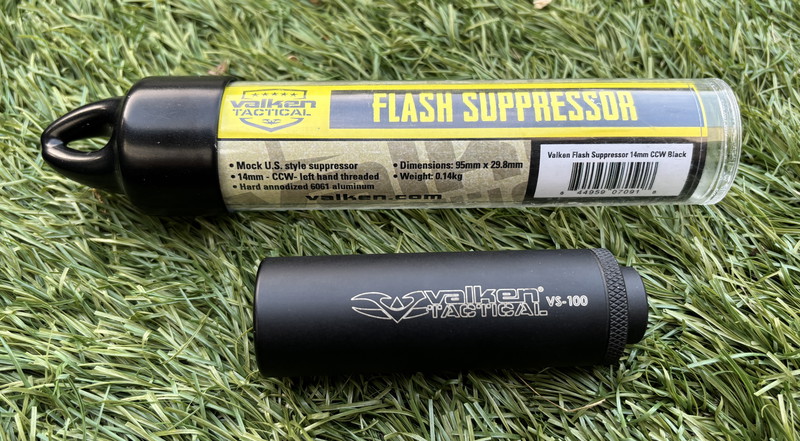 Bild 1 für Valken V-Tactical Flash 'mock Suppressor' Black - (14mm CCW)