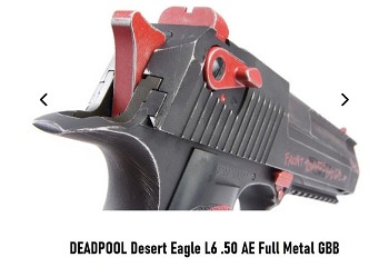 Afbeelding 5 van WE (Wei Tech)DEADPOOL Desert Eagle L6 .50 AE Full Metal GBB