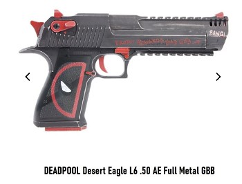 Image 7 pour WE (Wei Tech)DEADPOOL Desert Eagle L6 .50 AE Full Metal GBB