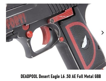 Image 8 pour WE (Wei Tech)DEADPOOL Desert Eagle L6 .50 AE Full Metal GBB