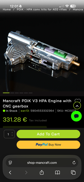 Imagen 5 de CYMA CM.076B AK-105 PMC met Mancraft PDiK V3 HPA engine