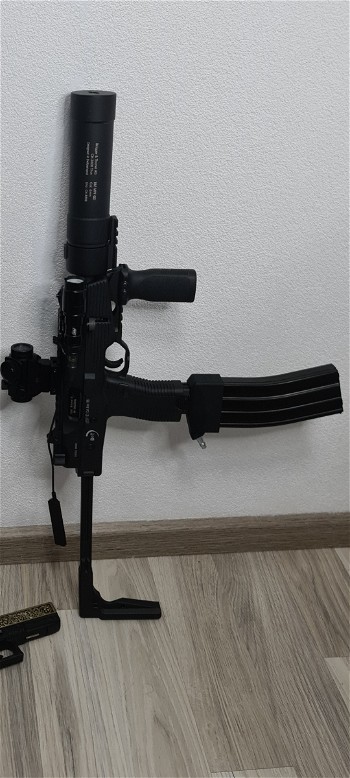 Afbeelding 2 van Mp9 gbb/hpa hele set ready to go met extra's!
