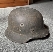 Bild für M35 Stahlhelm Wehrmacht Original DD Militaria Tarn Ausrüstung Uniform WW2 Camo