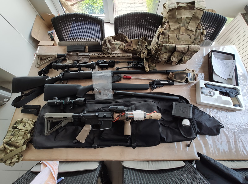 Image 1 for Upgraded AEG, 1 sniper build, kleding, alle benodigdheden