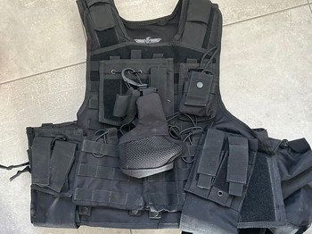 Afbeelding 2 van Invadergear plate carrier met mondbescherming