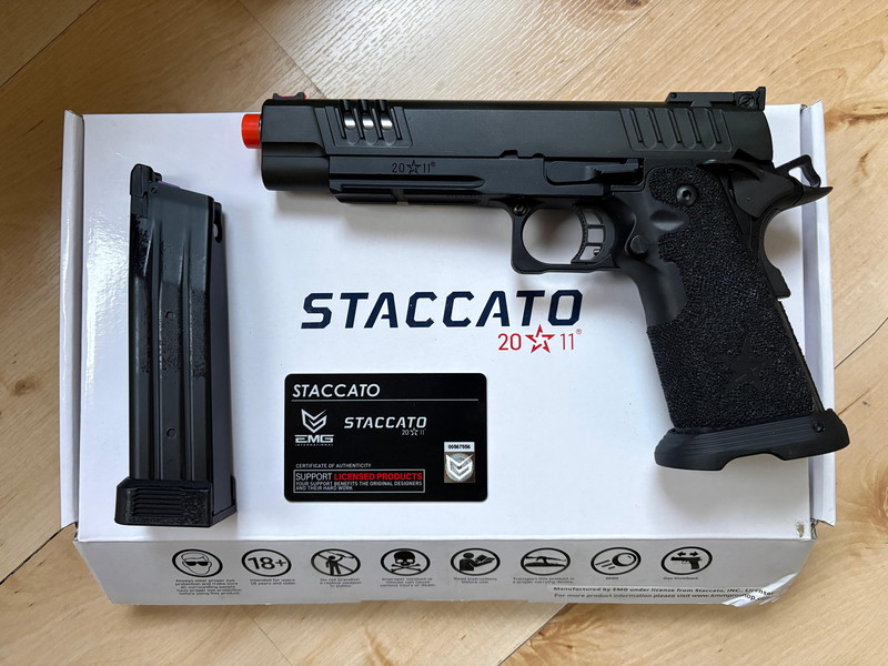 Image 1 for (Nieuw) Staccato XL 2011 GBB - Black - 6mmProShop / T8 / Army Armament