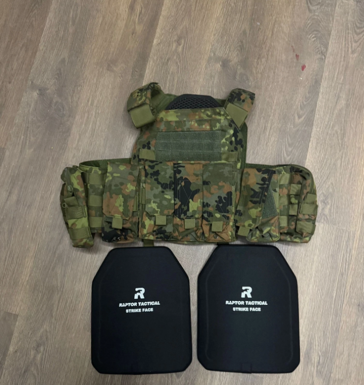 Image 1 pour Lindnerhof Taktik Plattenträger Clone Flecktarn bundeswehr ksk egb Raptor SAPI