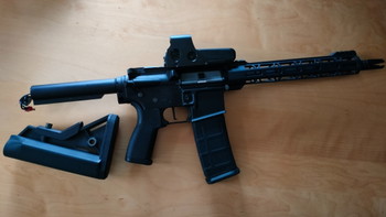 Image 2 for SSR4 MK1 AEG Novritsch, Red dot V5, 5 mid cap magazijnen, sling