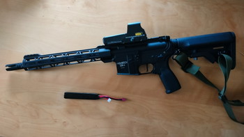 Image 3 for SSR4 MK1 AEG Novritsch, Red dot V5, 5 mid cap magazijnen, sling