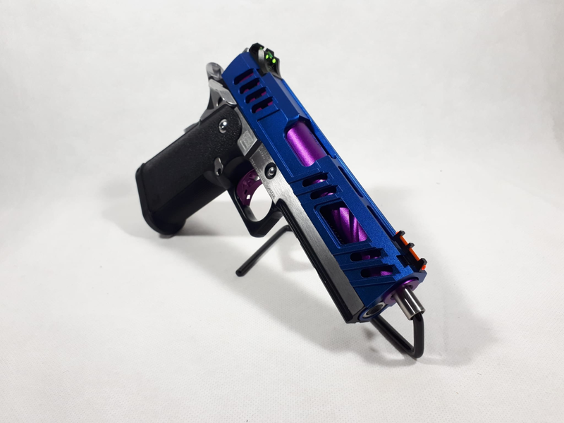 Image 1 pour NIEUW TM/AM/LCC Custom Hi-Capa 4.3 Blauw / Paars / zilver / zwart