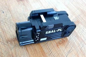 Image pour WADSN SBAL PL Pistol Weapon LED Light with Red Laser - Black