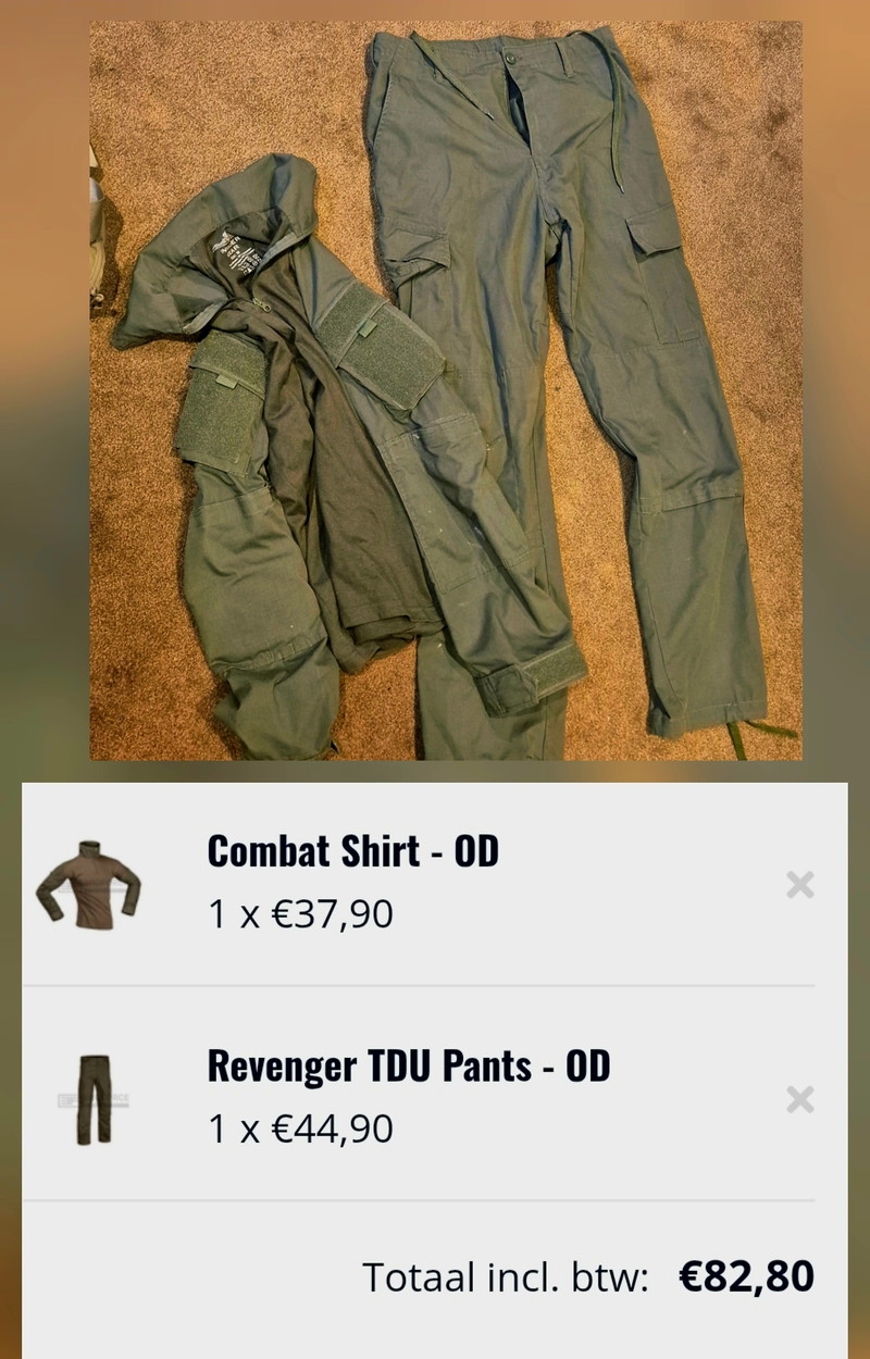 Image 1 for Invader OD kledingset gratis verzenden