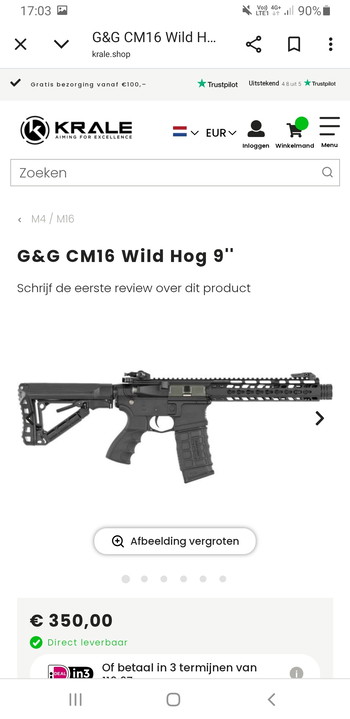 Afbeelding 8 van G&G wild hog met red dot