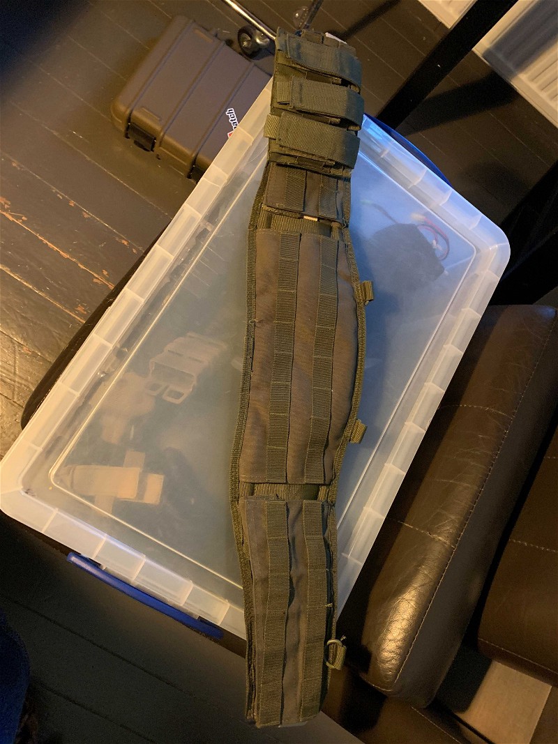 Image 1 for Battle belt OD green inc 3 pouches