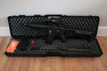 Image 2 for ICS-127 M4 RIS CRANE STOCK Full metal Assault rifle - complete set