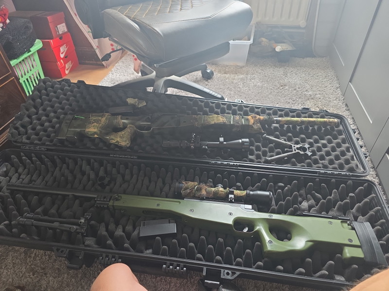 Afbeelding 1 van WELL MB01 Sniper Bundle + Hard Case + Scopes + Bipods