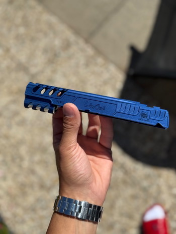 Image 2 for Airsoft Masterpiece Limcat SpeedCat Blue Hicapa slide